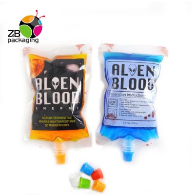 China Manufacturer Clear Transparent Disposable Blood Packaging Bag Price Drink Pouch